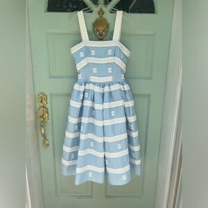 Unique Vintage x Barbie Suburban Shopper Sundress Blue size Small